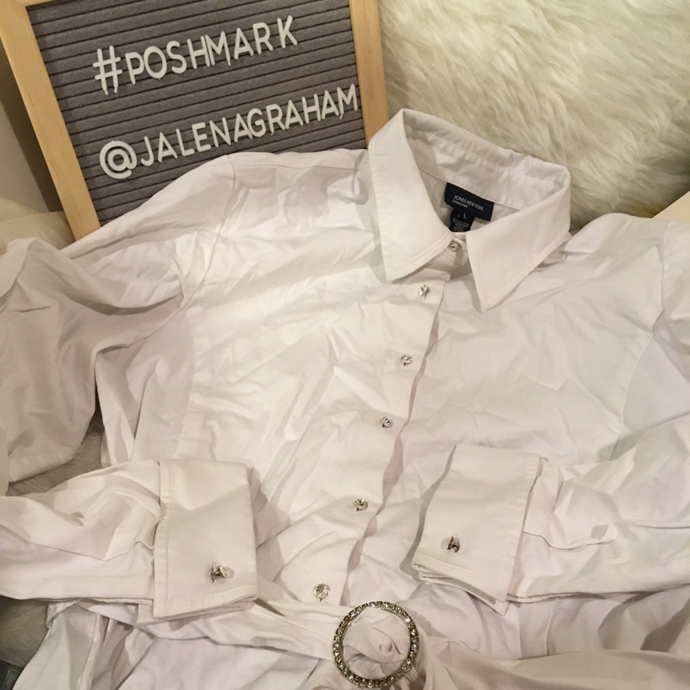 White shirt jones New York signature L